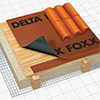 DELTA-FOXX диффузионная мембрана для пологих скатов, 270 гр./м.кв., 1,5 х 50 м., 75 м.кв.
