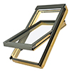FTS-V U2 СТАНДАРТ мансардное деревянное окно Fakro (Факро) со среднеповоротным открыванием, 55 х 98 см.