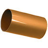 Труба водосточная GALECO коэкструзионная PVC, Ø 100 мм., 4 м.п. (белый | коричневый)